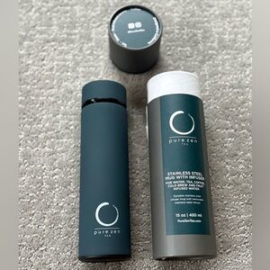 NEW Pure Zen Tea Thermos with Infuser for Hot and Cold Infusions Stainless Steel